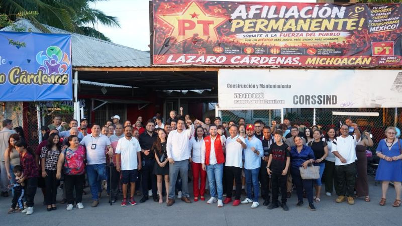Apadrina Reyes Galindo apertura de Casa de Afiliación del PT en Lázaro Cárdenas 