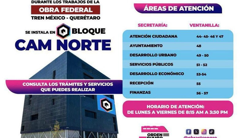 Habilitan Bloque como oficina para trámites municipales 