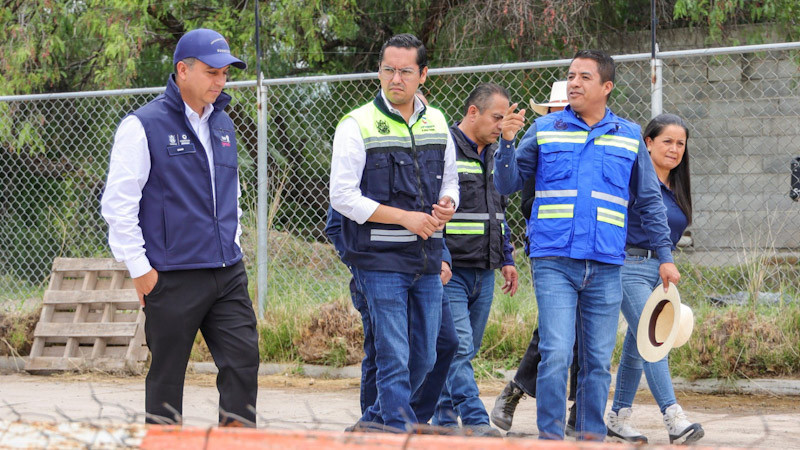 Supervisan el funcionamiento del cárcamo de Puerta Real II en Corregidora, Querétaro  