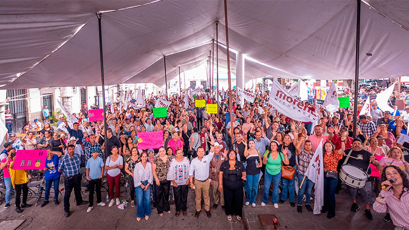 Torres Piña: En Michoacán no vamos a permitir que regrese el régimen de privilegios de la derecha 