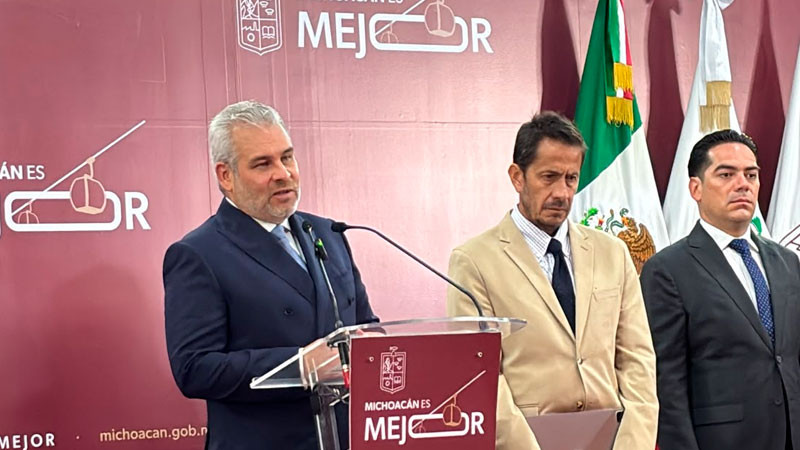 Fibra óptica de comunicación, cable caído en teleférico de Morelia, afirma gobernador; no hay situaciones de riesgo, dijo 