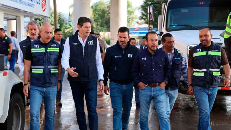 Continúan labores de limpieza y apoyo en colonias afectadas por lluvias 