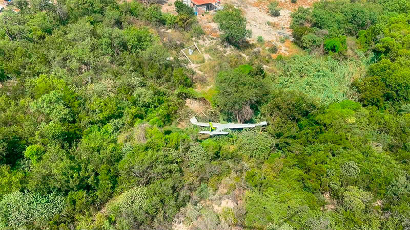 Se desploma avioneta en Pesquería, Nuevo León; tres personas resultan lesionadas 