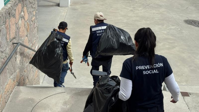 Trabajo comunitario de infractores beneficia a 18 espacios públicos de Querétaro 