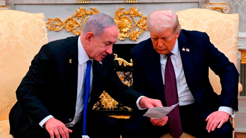 Asegura Trump que sin él y Netanyahu "Israel ya no existiría" 