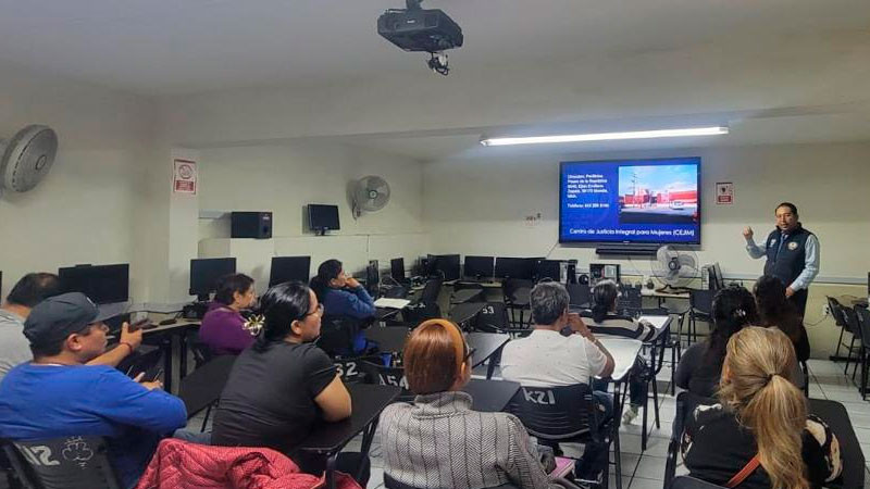 FGE brinda información sobre herramientas para identificar, prevenir y atender la violencia familiar en Morelia, Michoacán 