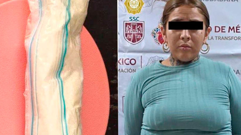 Detienen a mujer por presuntamente intentar introducir estupefacientes al Reclusorio Oriente 