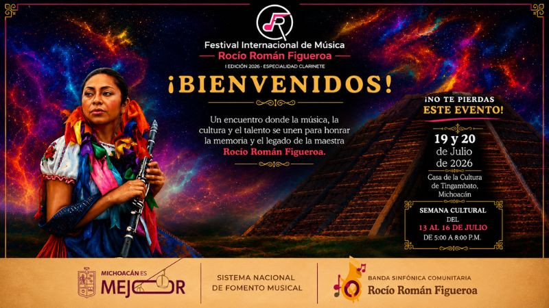 Tingambato celebra su Primer Festival Internacional de Música dedicado al clarinete 