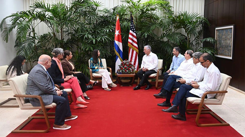 Miguel Díaz-Canel expone a congresistas de EE.UU. impacto del bloqueo contra Cuba 