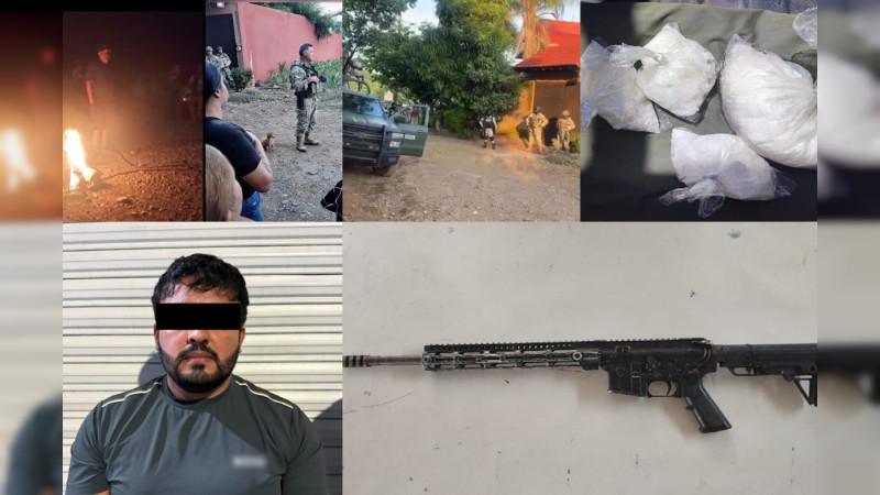 Tras captura y reportes de desaparición de médico - partero en Apatzingán, Michoacán, es presentado con ametralladora y bolsas de estupefaciente como miembro de grupo criminal 