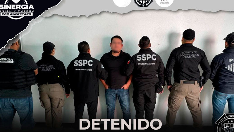 En Sinergia Federal se cumplimenta orden de aprehensión en Ciudad de México contra probable co-autor de secuestro calificado ocurrido en Colón, Querétaro 