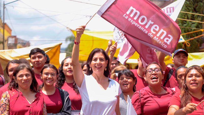 Gaby Molina refrenda respaldo a comerciantes y a la economía popular en Morelia 
