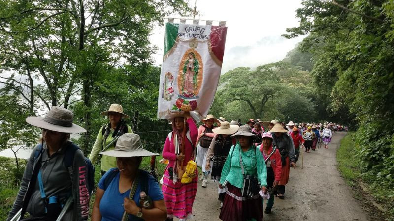 Más de cinco mil peregrinos queretanos avanzan rumbo al Tepeyac sin incidentes 