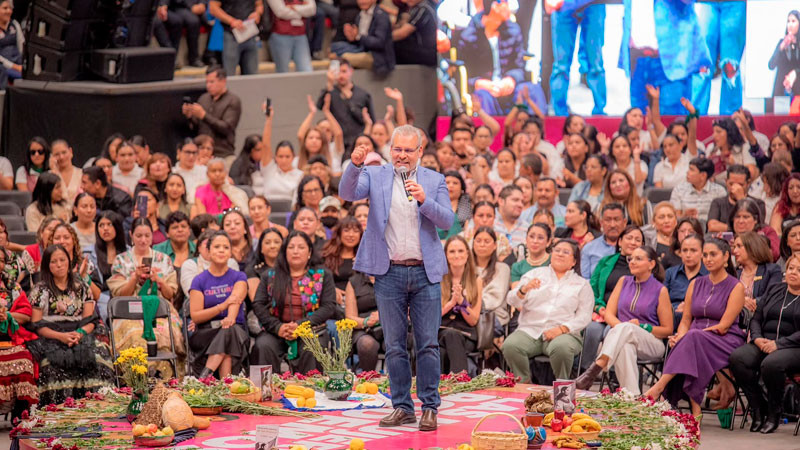 Destaca Bedolla liderazgo de las mujeres en la vida pública de Michoacán 