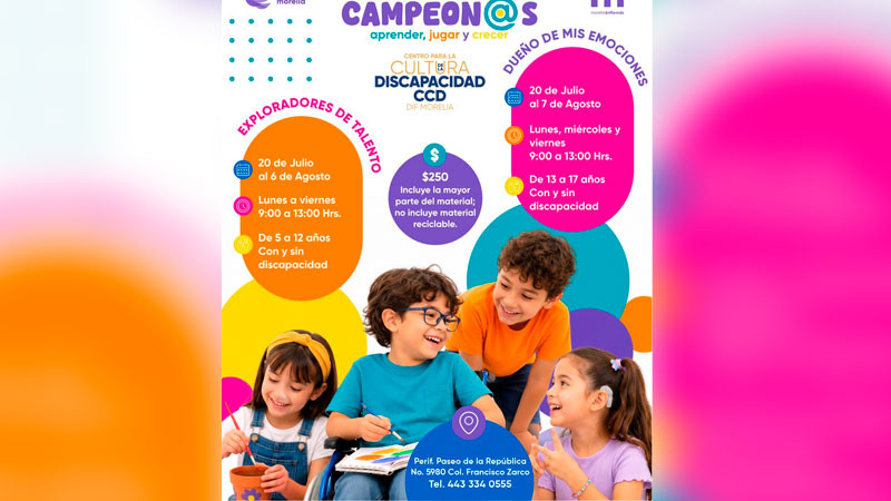 Paola Delgadillo invita a cursos de verano incluyentes en el Centro para la Cultura de la Discapacidad 