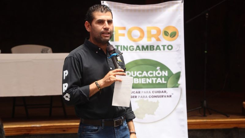 Inicia Octavio Ocampo primer foro de educación ambiental "Educar para cuidar, proteger para conservar"  