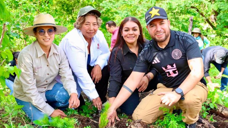 Se suma Reyes Galindo a acciones de reforestación en La Huacana 