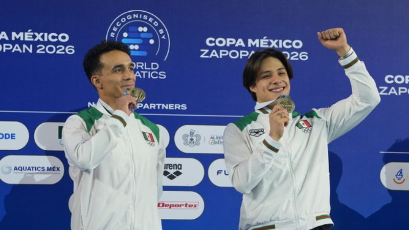 México obtiene cinco medallas más en la Copa México de Clavados 2026 