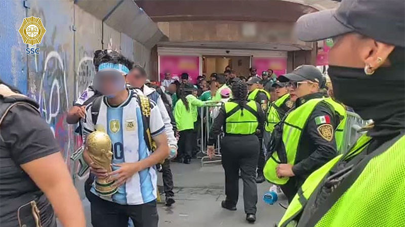 Se registra confrontación tras partido de la final de la justa mundialista en Paseo de la Reforma; se movilizaron cuerpos de seguridad 