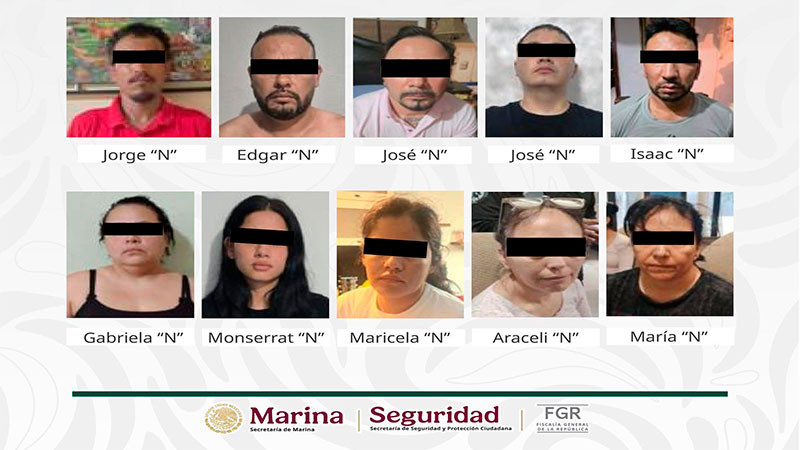 Capturan en Nayarit a 10 presuntos integrantes de grupo delictivo de Jalisco, entre ellos un supuesto operador conocido como “M4” 