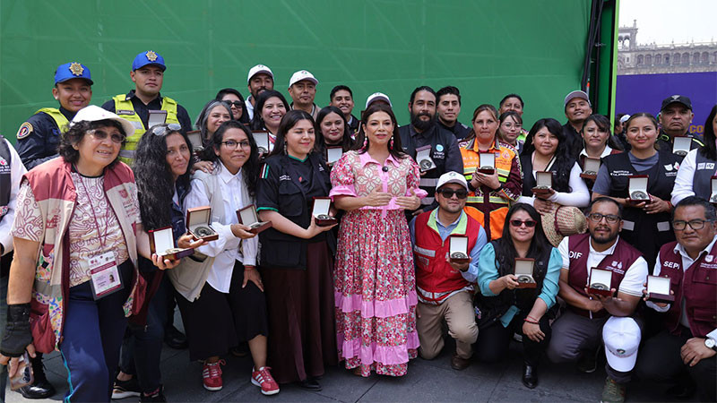 Reconoce Clara Brugada a más de 40 mil trabajadores por su labor durante la justa futbolística 