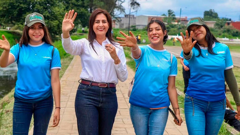 Michoacán se transforma con la energía y compromiso de sus juventudes: Gaby Molina 
