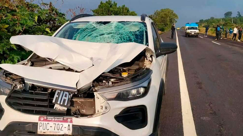 Atropellan a normalista que pedía dinero en la Morelia-Pátzcuaro; es el segundo en menos de un mes 