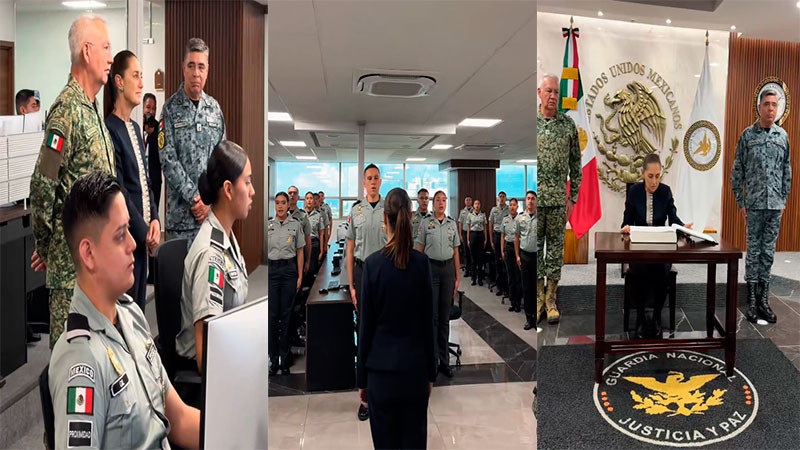 Sheinbaum reconoce labor de la Guardia Nacional y destaca su fortalecimiento operativo 