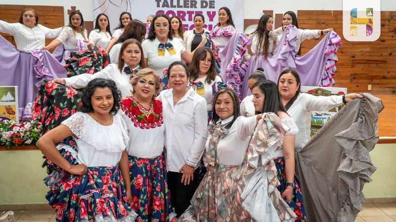 Finaliza primer taller de corte y confección impartido en cuatro localidades de Hidalgo 