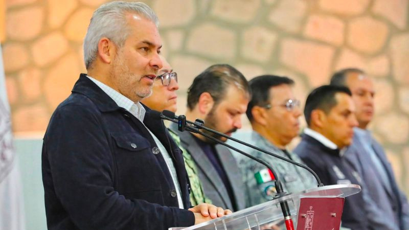 Reconoce Bedolla a SSP y FGE tras la captura en California del presunto homicida de Hipólito Mora 