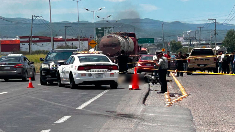 Motociclista pierde la vida en el Libramiento Norponiente de la capital queretana 