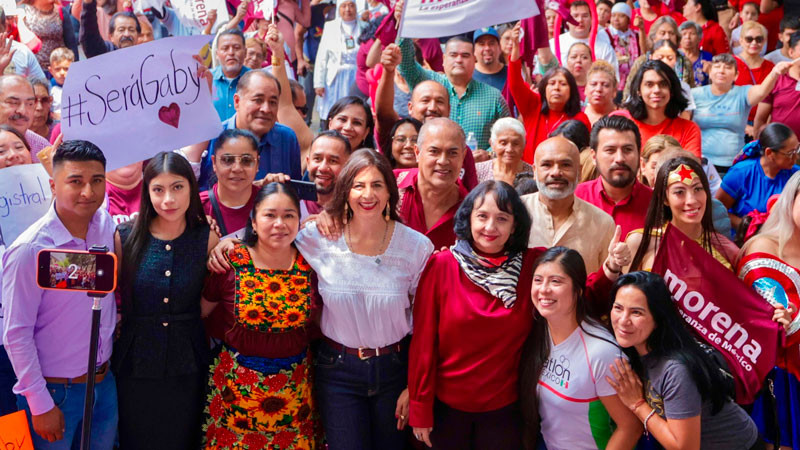 Más de 2 mil personas refrendan la unidad por la Transformación junto a Gaby Molina 