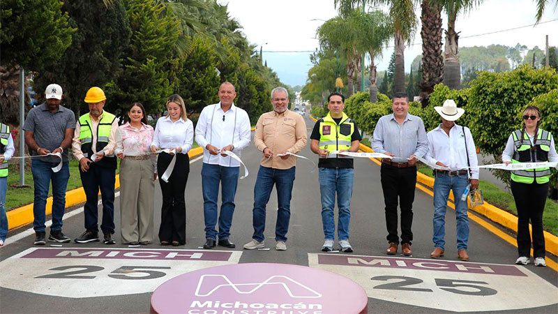 Entrega Bedolla rehabilitación de boulevard en Madero; agilizará el paso de más de 6 mil vehículos diarios 