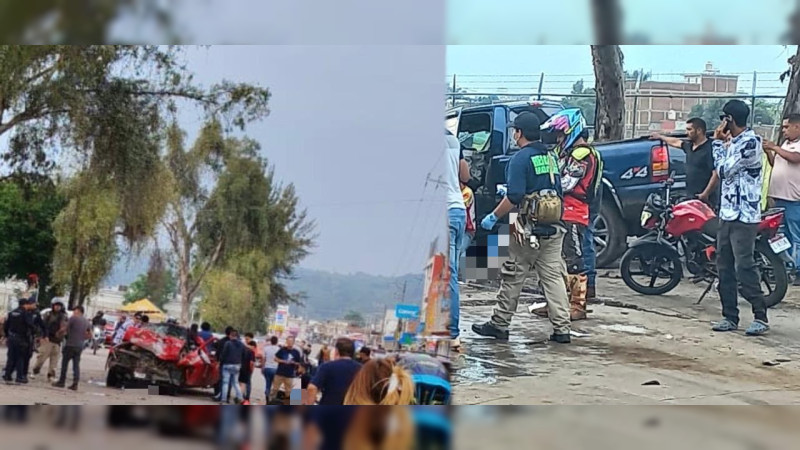 Uruapan, Michoacán, supera los 580 accidentes viales en 2026; mortal choque frente al Hospital Regional deja un fallecido y cinco heridos 