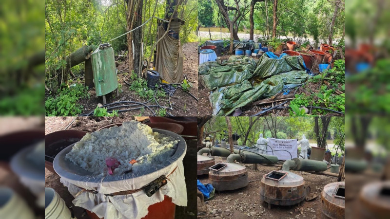 Desmantelan mega laboratorio clandestino en Carácuaro, Michoacán; golpe de 3.2 mil millones al crimen 