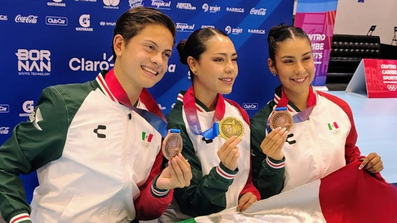México suma oro y dos bronces en patinaje artístico sobre ruedas en Santo Domingo 2026 