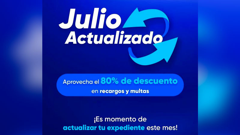 Ooapas invita a aprovechar los últimos días del programa “Julio Actualizado” 