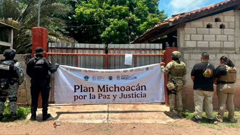 Tras cateo en Carácuaro, Michoacán, aseguran estupefacientes y un vehículo robado 