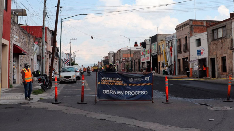 Más vialidades renovadas con el programa de reencarpetamiento del Gobierno de Morelia 