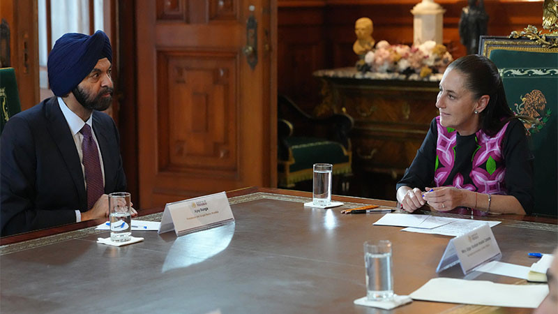 Banco Mundial refrenda apoyo al Plan México tras reunión con Sheinbaum 