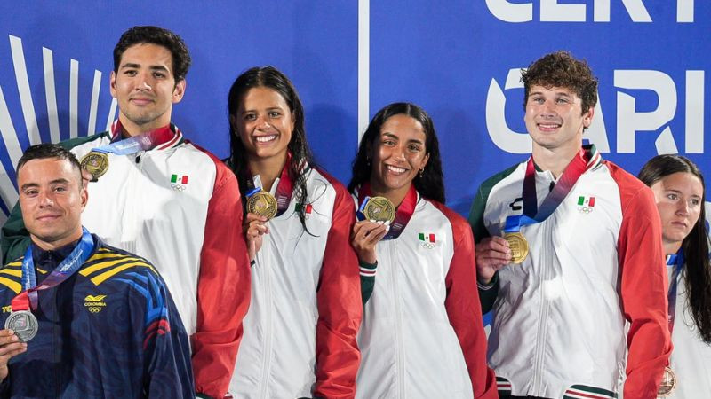 México suma cinco medallas de oro y sigue con el liderato en natación en los Juegos Centroamericanos y del Caribe 2026 