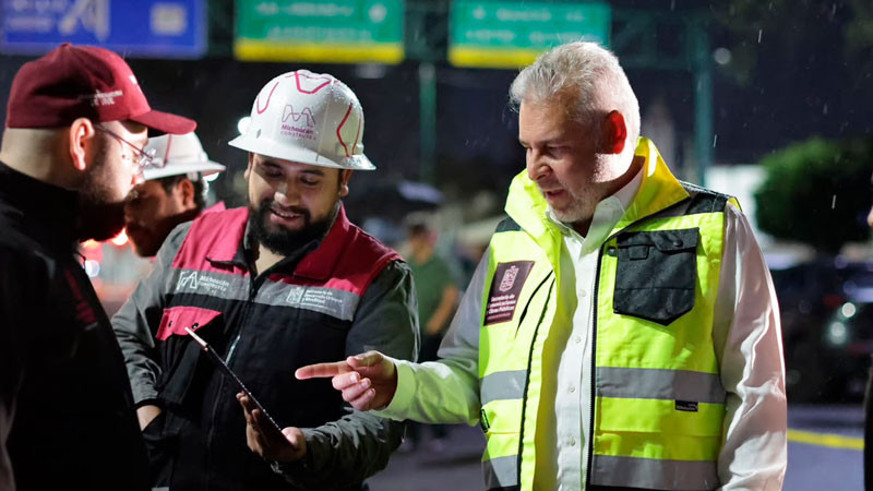 Obras del teleférico y Morebús con maquinaria pesada en la zona del Obelisco terminarán en agosto: Bedolla 