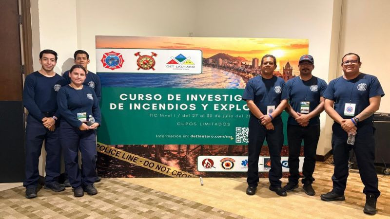 Bomberos de Querétaro reciben capacitación especializada en investigación de incendios en Mazatlán 