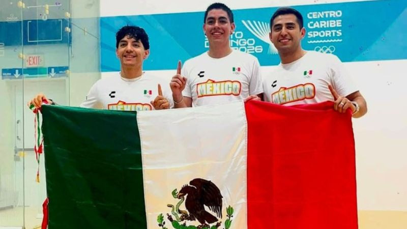 México cierra el raquetbol con dos medallas de oro por equipos en los Juegos Centroamericanos y del Caribe 2026 