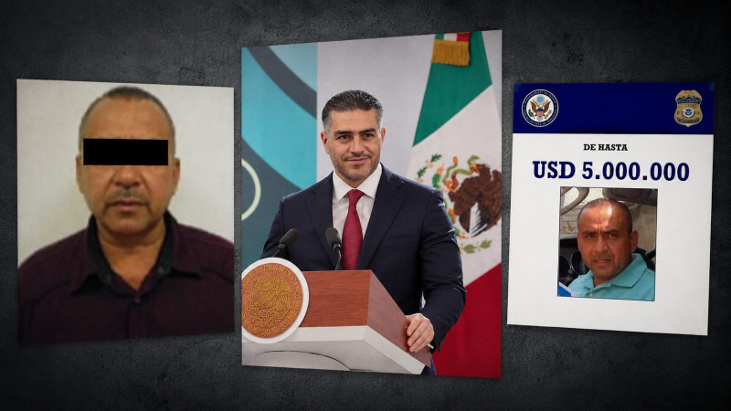 Anuncia García Harfuch captura de uno de los mayores capos de Michoacán, con recompensa de 5 millones de dólares por el Gobierno de Trump 