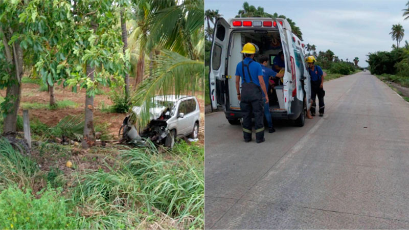 Accidente automovilístico en Lázaro Cárdenas, Michoacán, deja tres heridos 