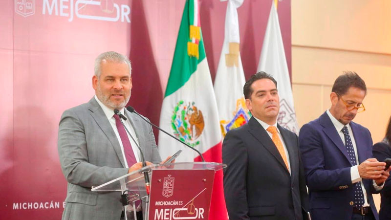 Reconoce Bedolla respaldo de Sheinbaum y Harfuch tras importantes detenciones en Michoacán 