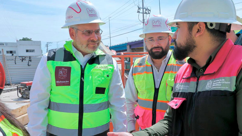 Avanza teleférico de Morelia al 72%, inician colocación de 7 km de cable portador: Bedolla 