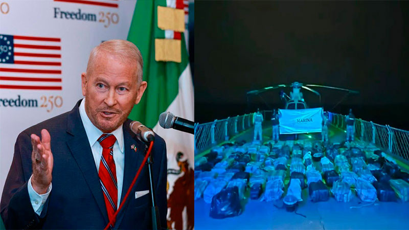 Embajador de EU destaca decomiso de estupefacientes frente a las costas de Oaxaca y Chiapas y cooperación con México 