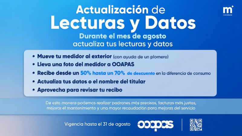 Adolfo Torres invita a las y los usuarios a aprovechar la campaña de Actualización de Lecturas y Datos 